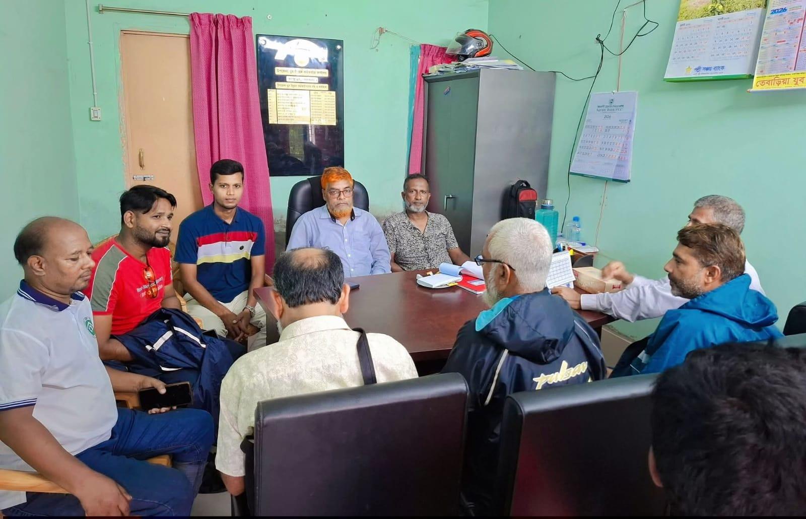 নিবন্ধনকৃত যুব ক্লাবের মতবিনিময় সভা অনুষ্ঠিত