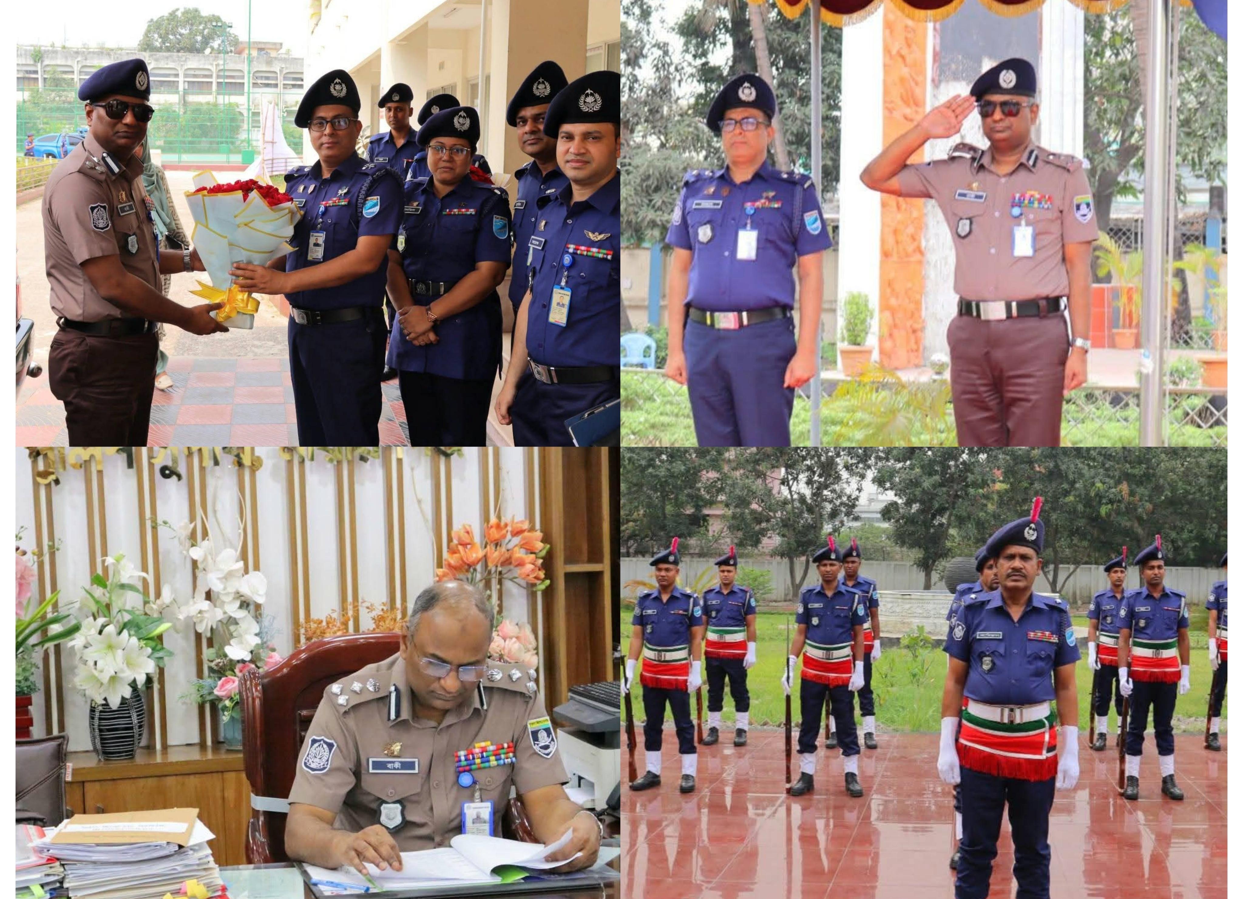 নারায়ণগঞ্জ জেলা পুলিশ পরিদর্শনে ডিআইজি মোহাম্মদ আব্দুল্লাহীল বাকী