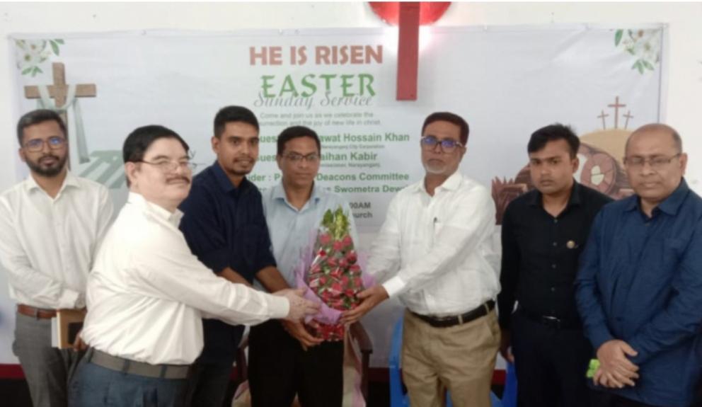 নারায়ণগঞ্জে খ্রিস্টান ধর্মাবলম্বীদের ইস্টার সানডে ধর্মীয় মর্যাদা ও উৎসাহ-উদ্দীপনার মধ্য দিয়ে উদযাপন