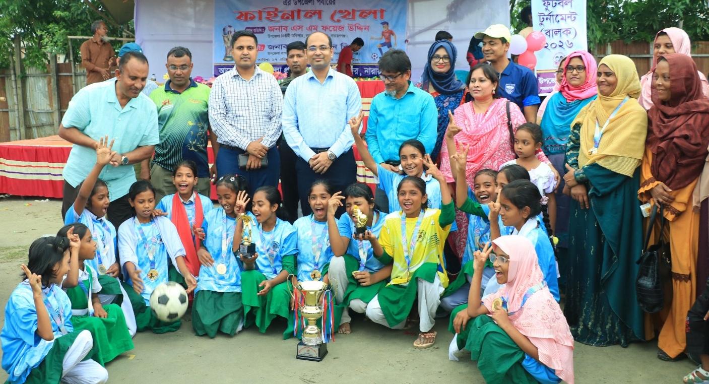 সদর উপজেলায় প্রাথমিক গোল্ডকাপ ফুটবল ফাইনালে বালকে মুসলিমনগর, বালিকায় কুতুবপুর চ্যাম্পিয়ন